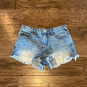 Free People 2” Inseam Mid Rise Cutoff Shorts Size 25